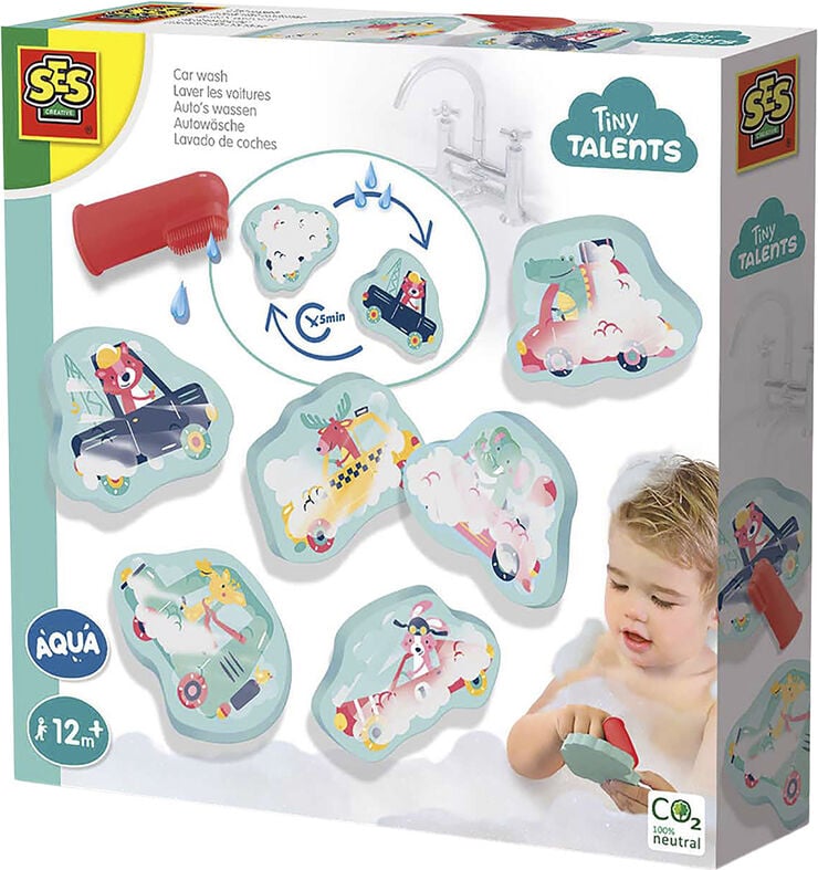 SES Creative - Badefigurer i skum - Biler