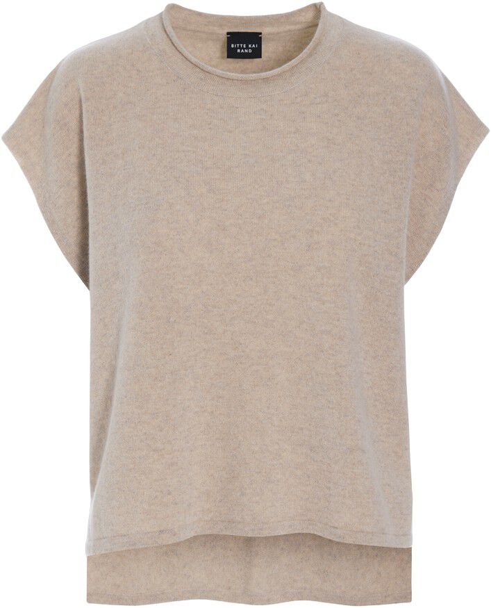 Kumo cashmere &aelig;rmel&oslash;s bluse