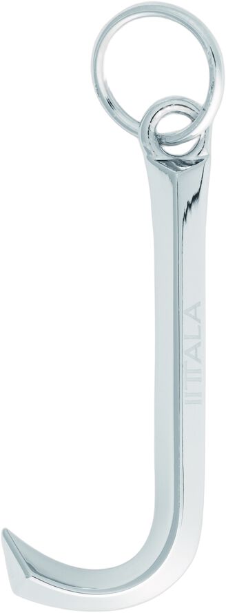Iittala bogstav vedhæng J 5cm metal