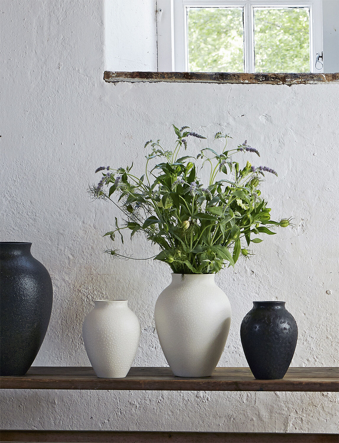 Knabstrup vas H 20 cm black