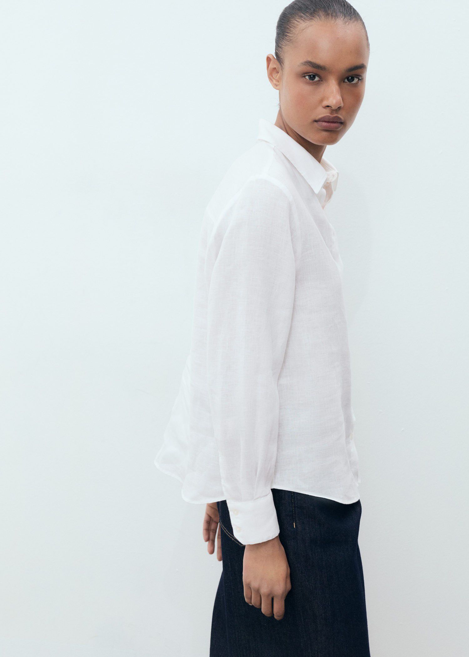 Pocket linen shirt