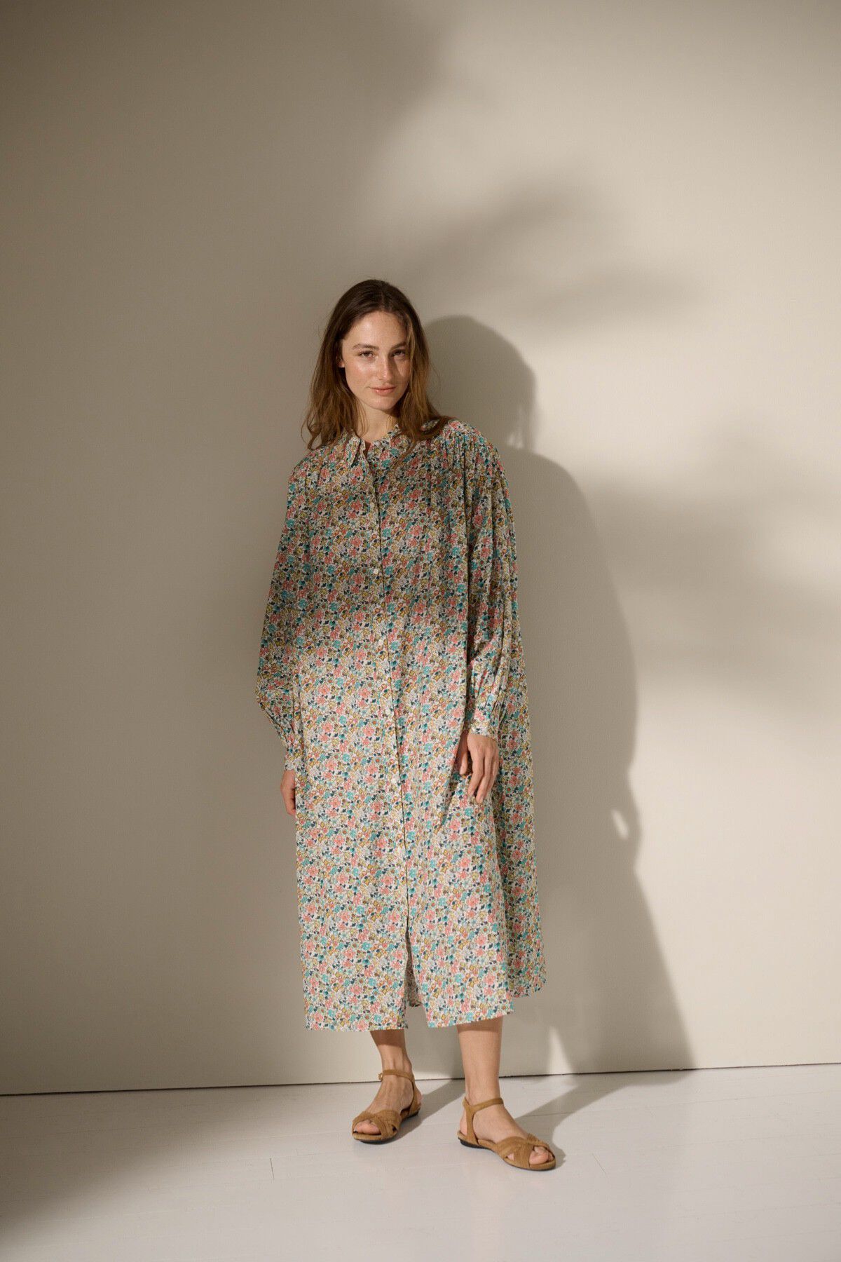 golden shirtdress