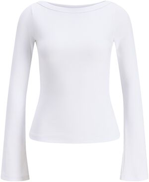 JXFIFI STR BOATNECK LS WIDE TOP JRS