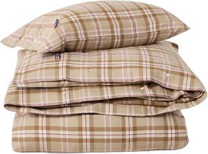 Checked Cotton Flannel Bed Set