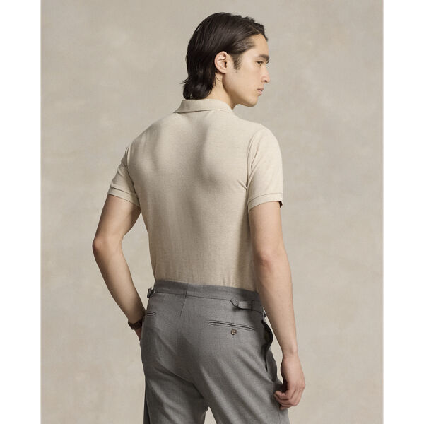 Custom Slim Fit Mesh Polo Shirt