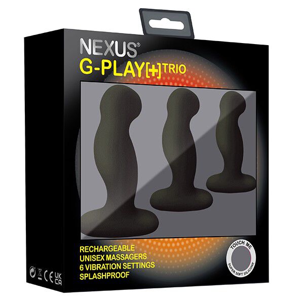 NEXUS - G-PLAY PLUS VIBRATOR TRIO SET BLACK