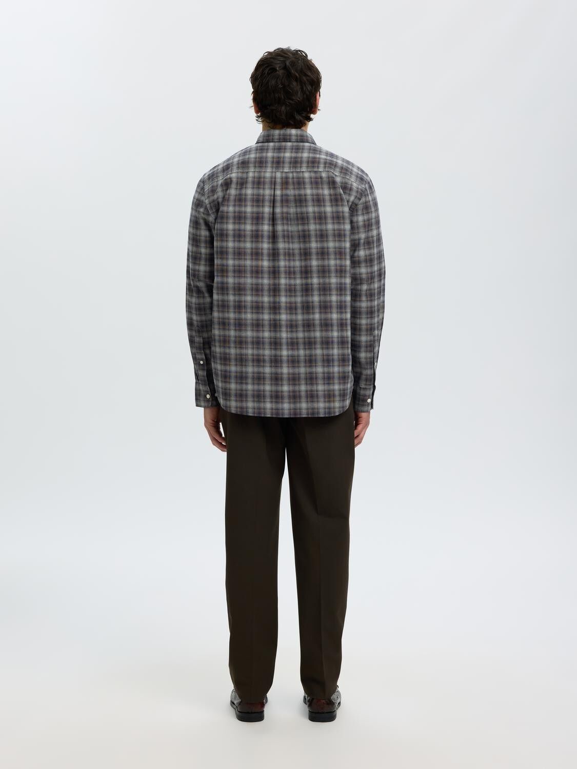 Slmcole-Jay Reg Melange Ls Shirt Noos