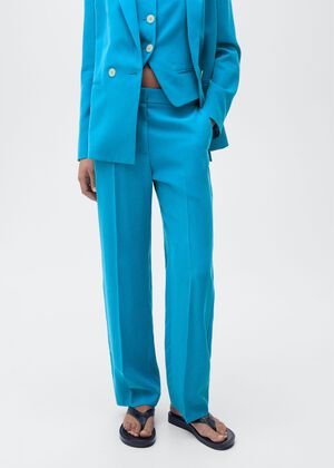 Straight suit trousers