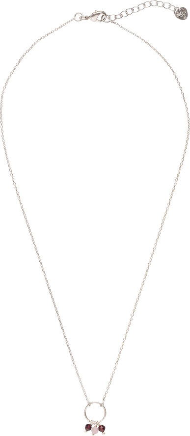 Sentiment Garnet Rose Quartz Necklace SP