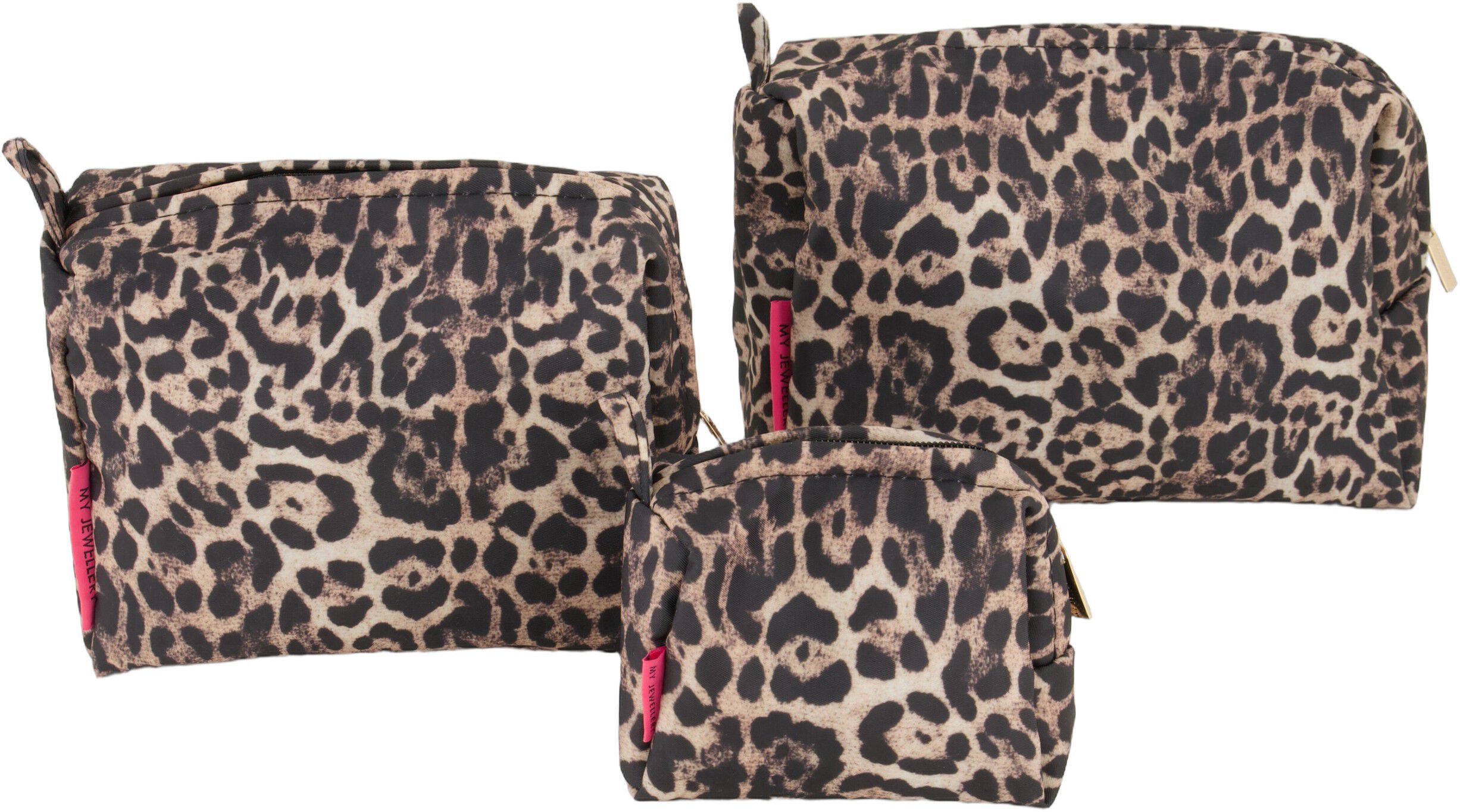 Toiletbags set leopard