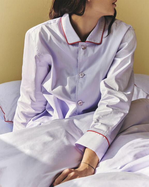 Outline Pyjama L/S Shirt-M/L-Lavend