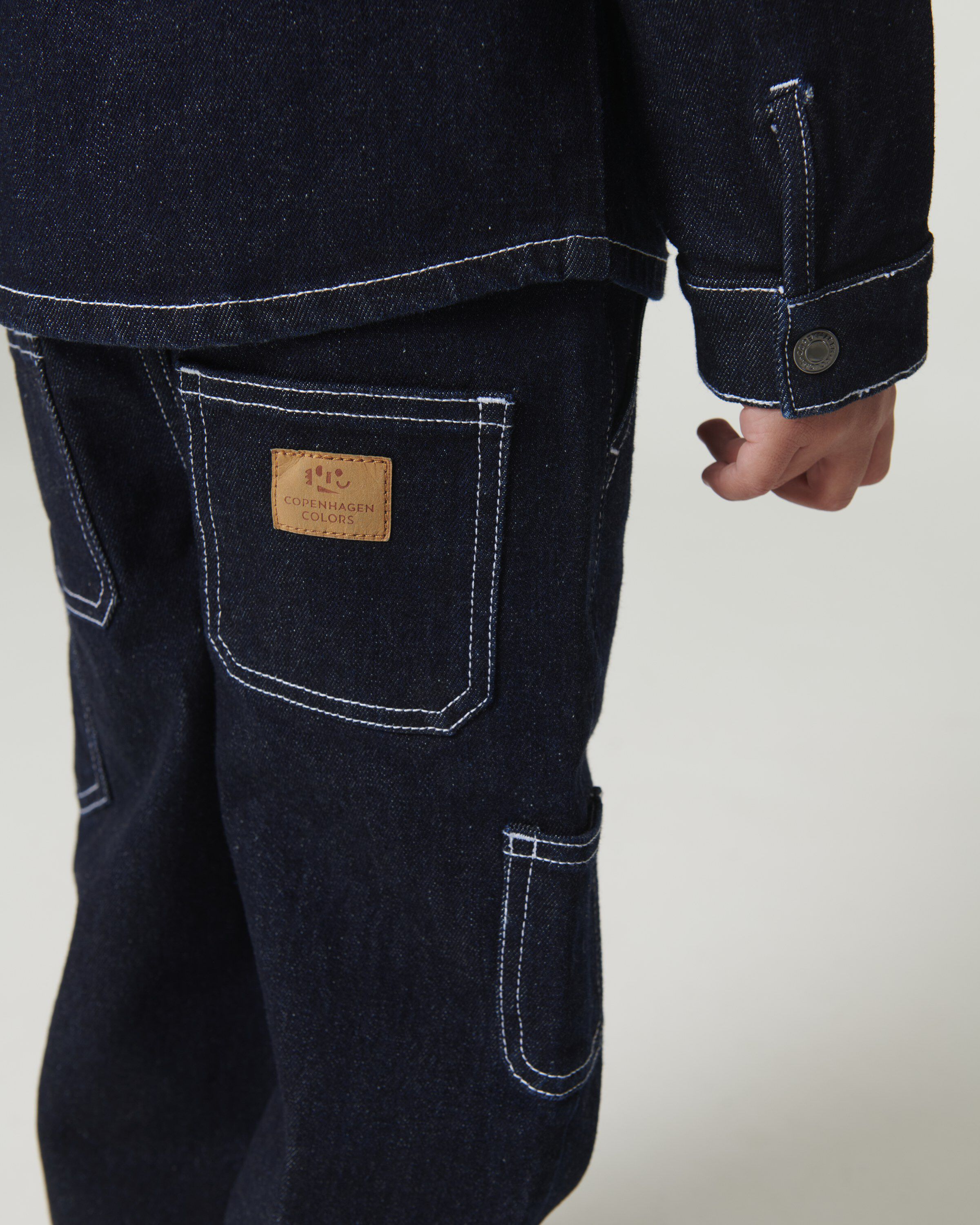 Denim Cargo Pants
