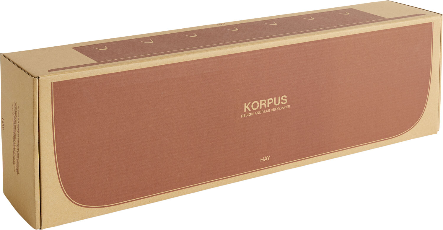 Korpus Shelf-Large 7 hooks-Brick re