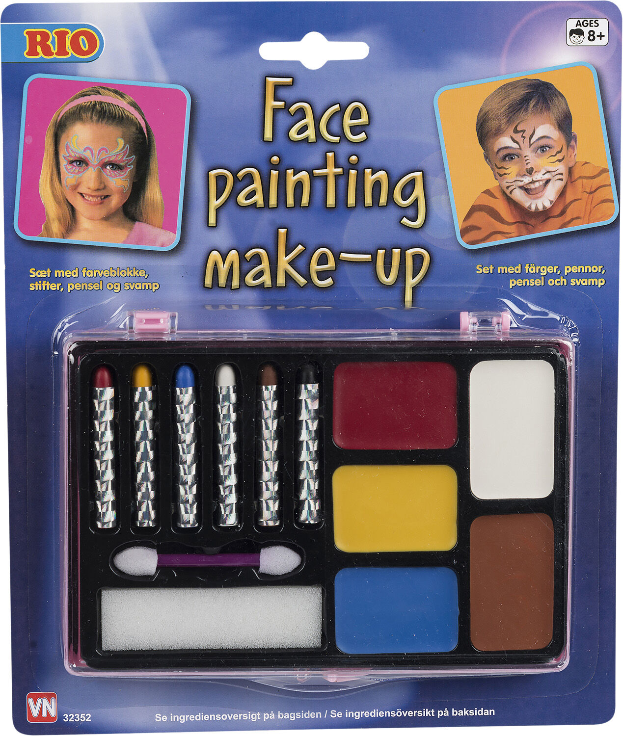 ANSIGTSMAKE-UP 6xSTIFT mm