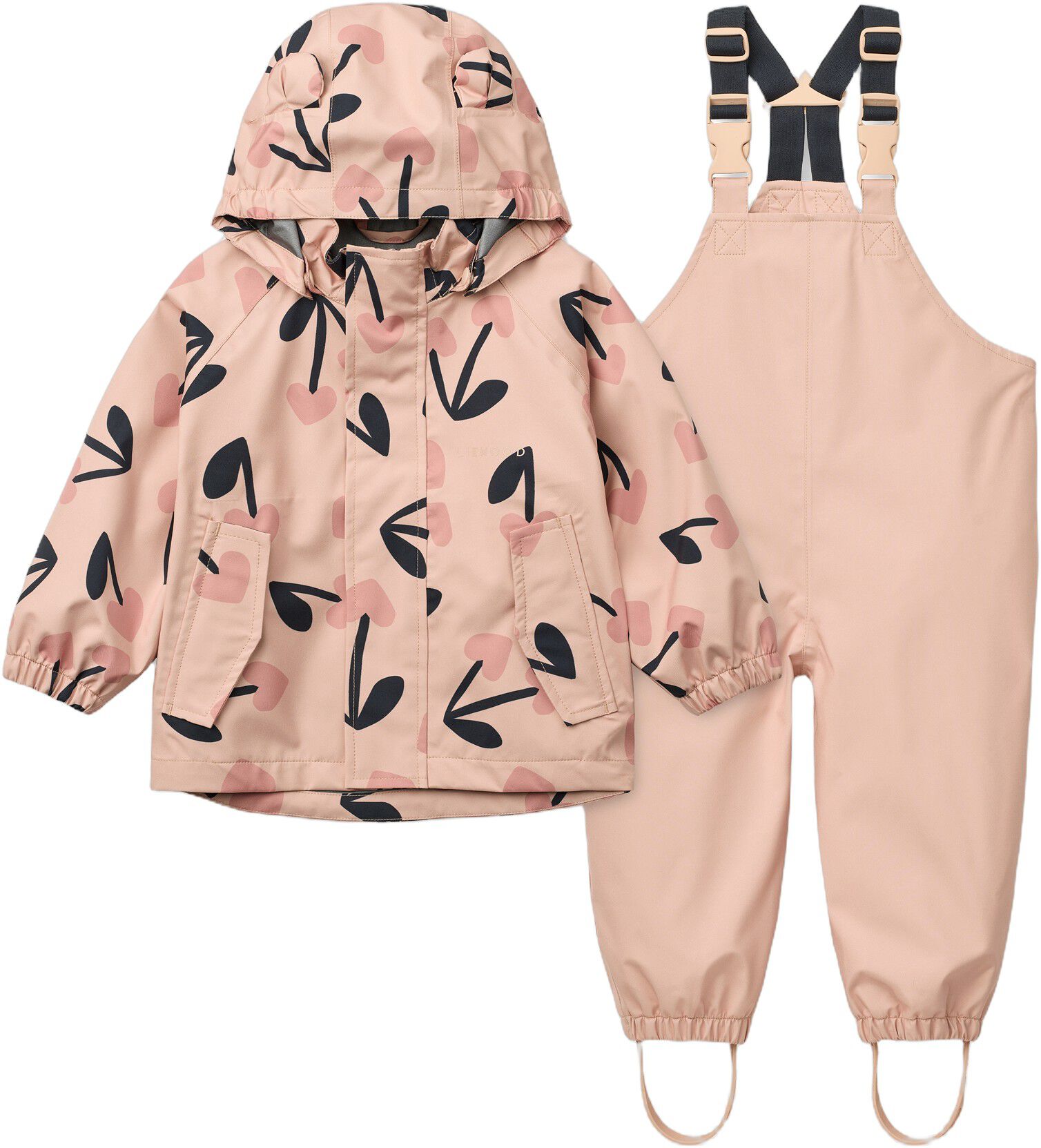 Manu Rainwear Set Mini cherry heart