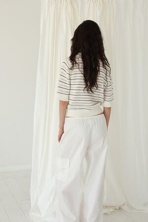 Taliana Stripe Polo Tee