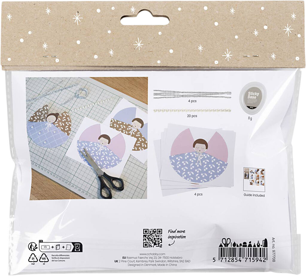 Mini DIY Kit Papirpynt, Engle