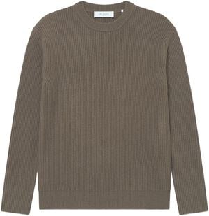 Eddie Wool Rib Crewneck Knit