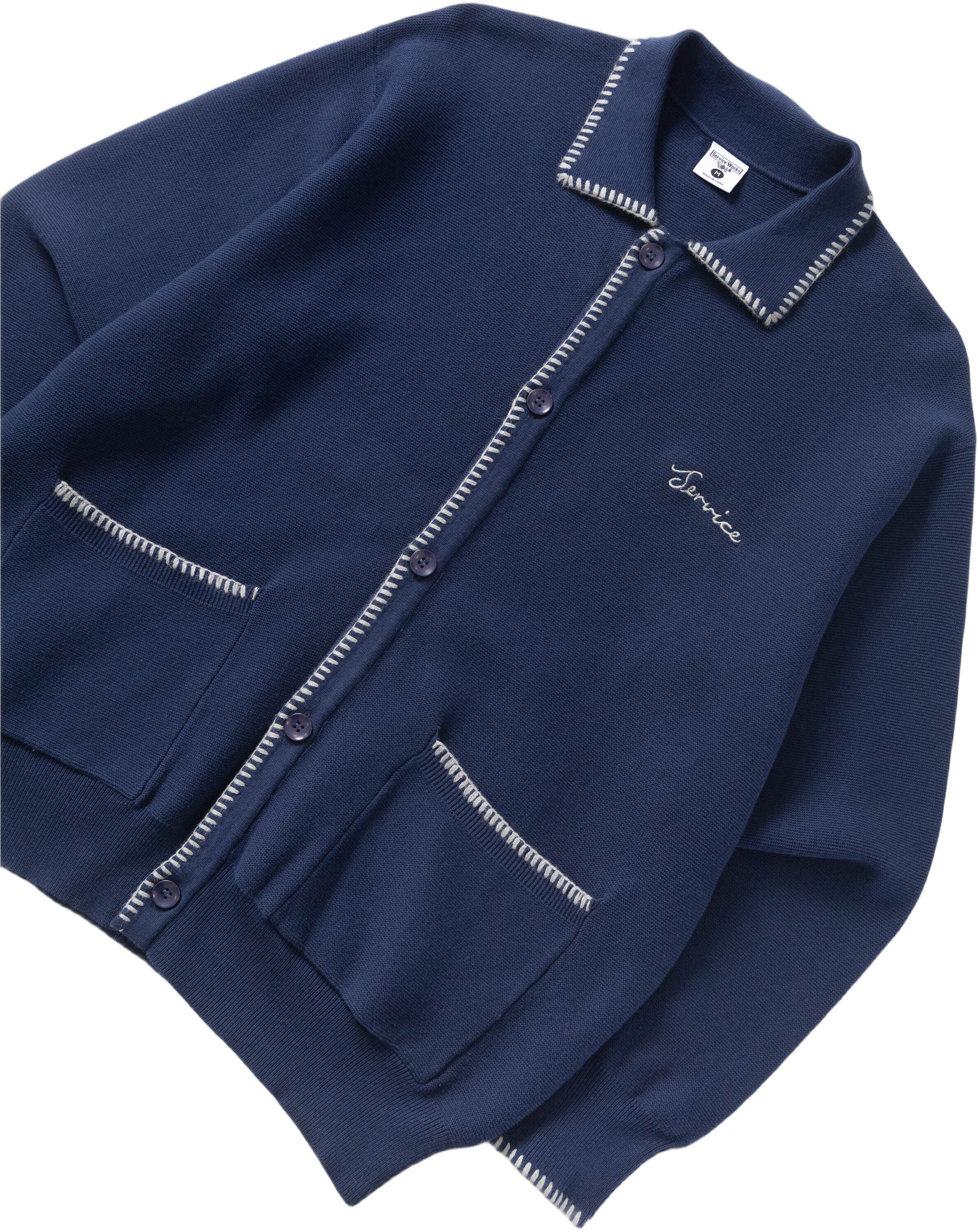 BLANKET STITCH CARDIGAN