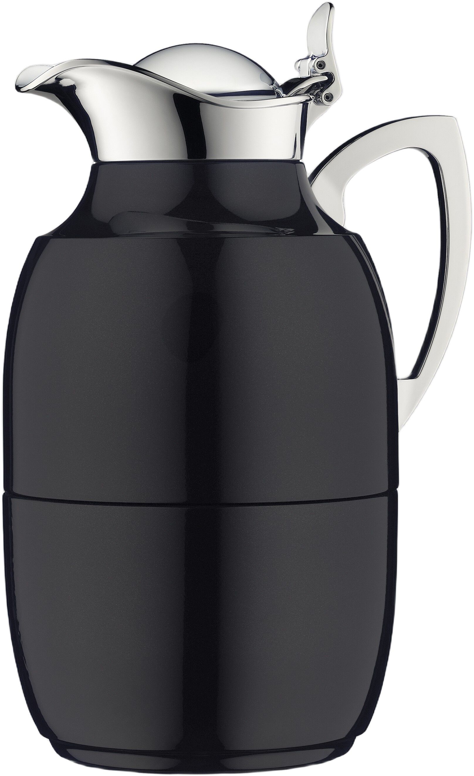 Termoskanna Juwel 1 liter Blank svart Rostfritt st&aring;l