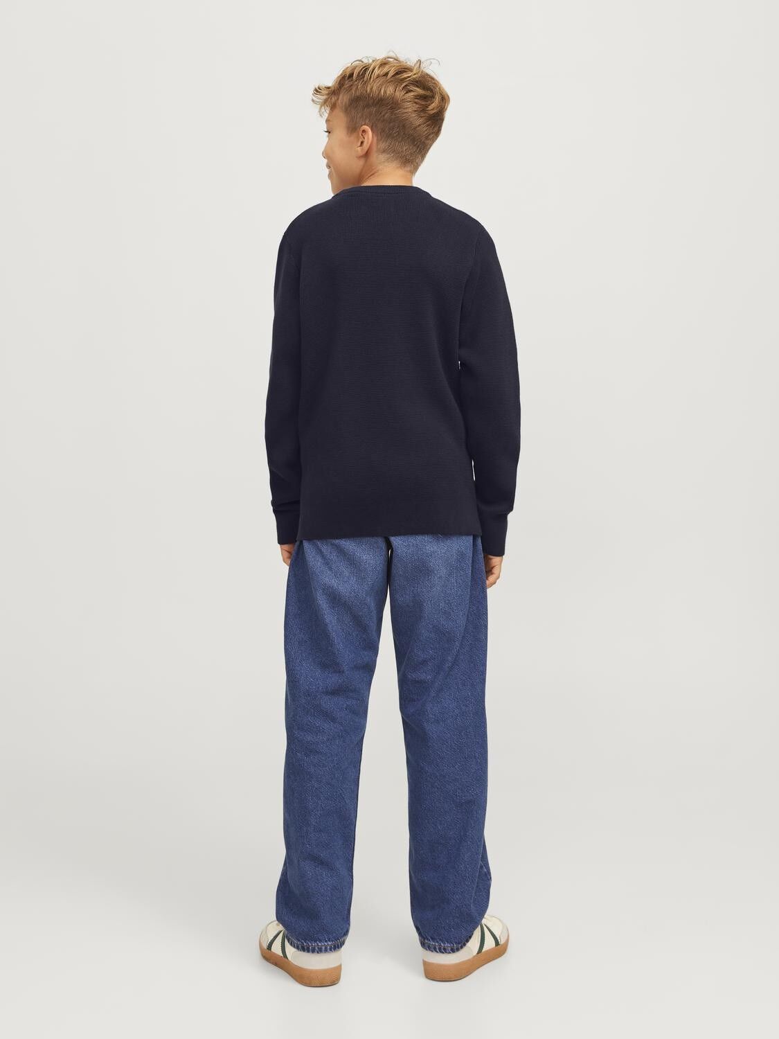 Jprblamilano Stitch Knit Crew Neck Jnr