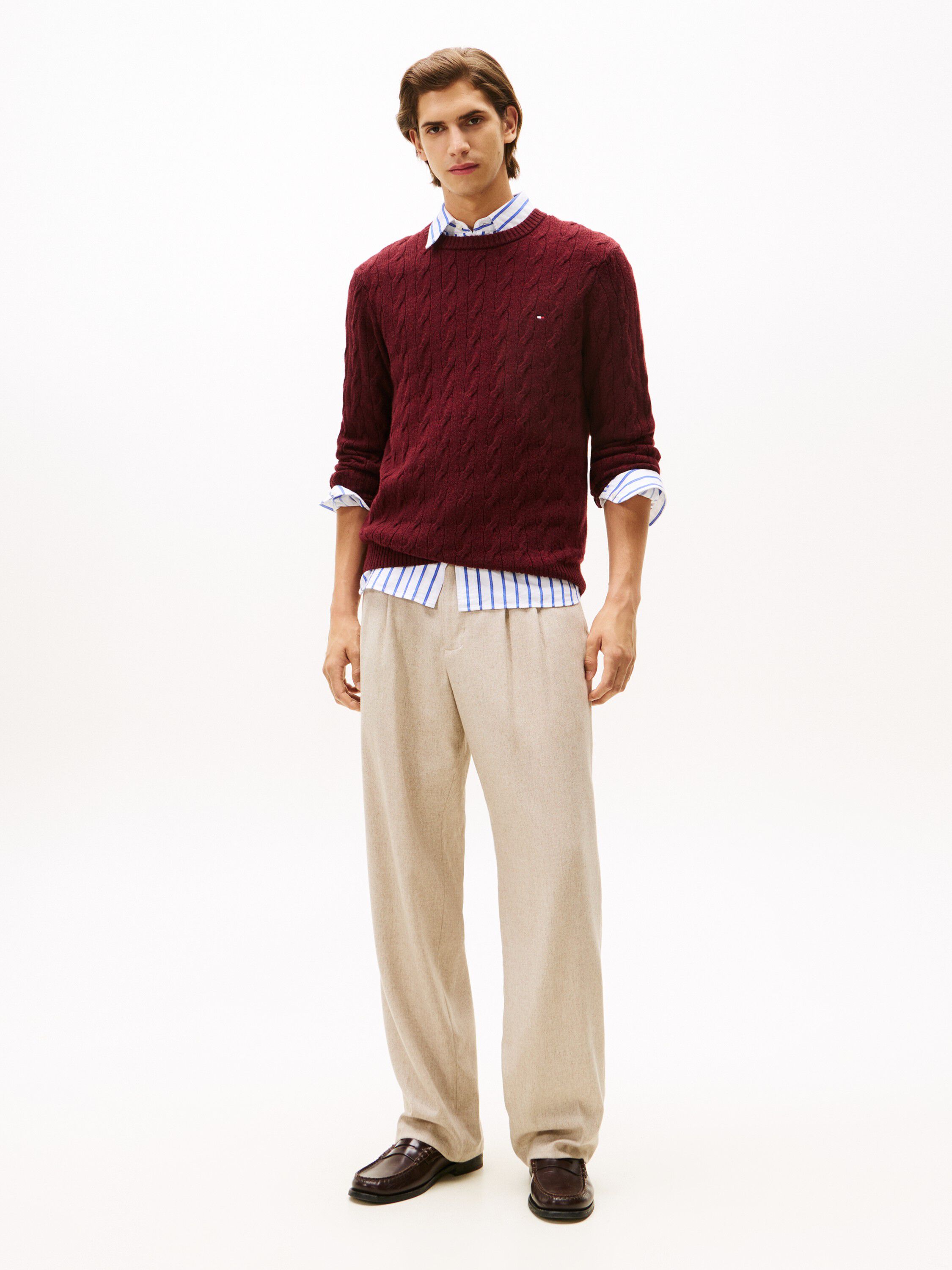 LAMBSWOOL BLEND CABLE CREW