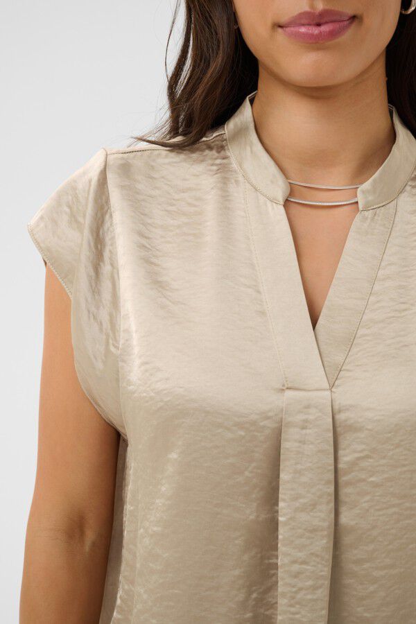 PananSZ Cap Sleeve Blouse