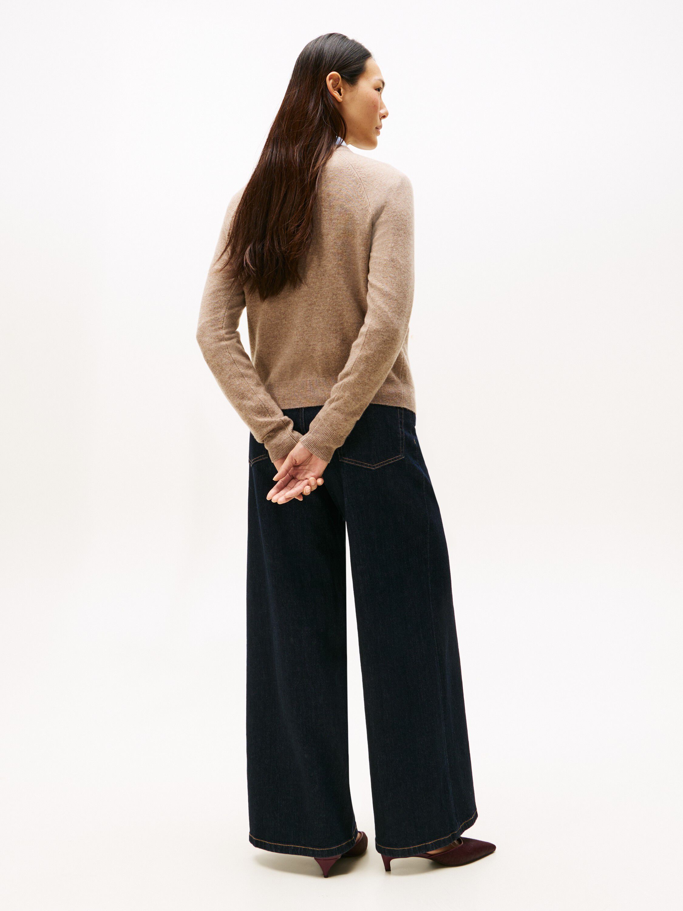 WOOL CASH C-NK LS SWEATER