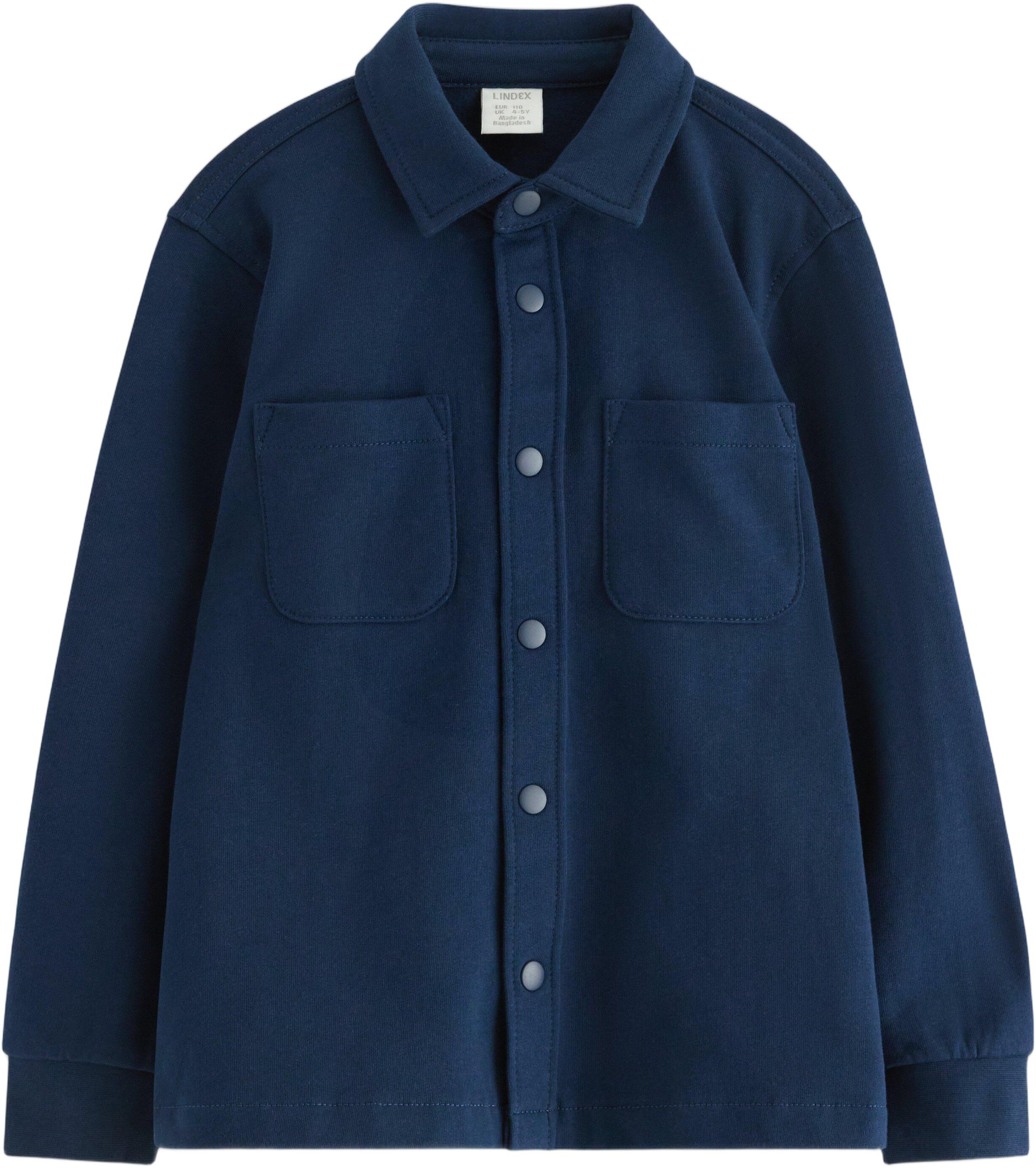 Soft overshirt in cotton jersey ble