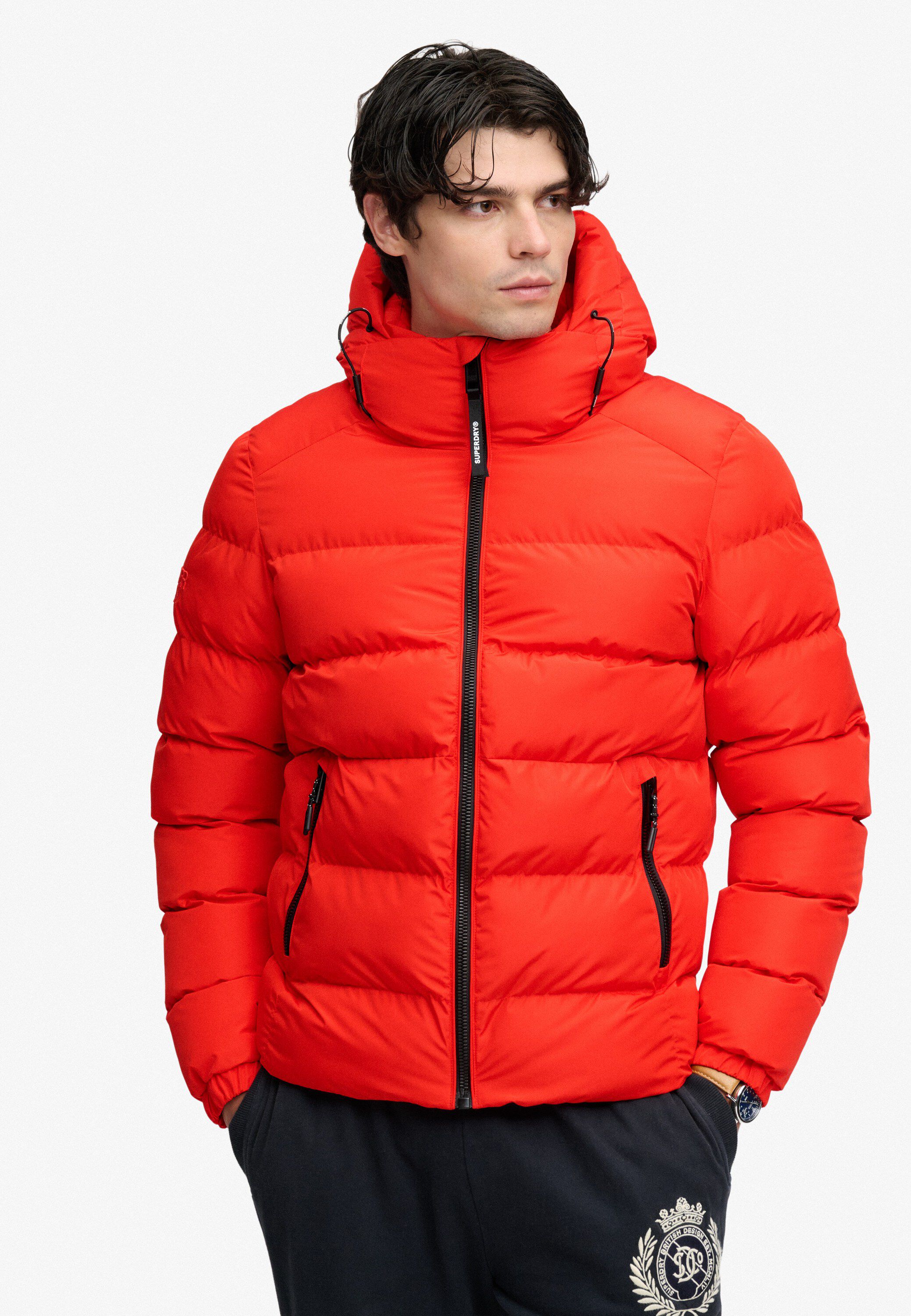HOODED SPORTS PUFFER JACKET