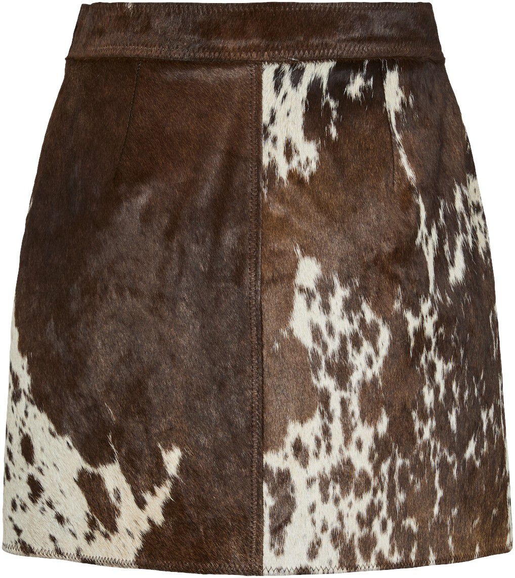 YASCAROLINE HW COW LEATHER SKIRT -