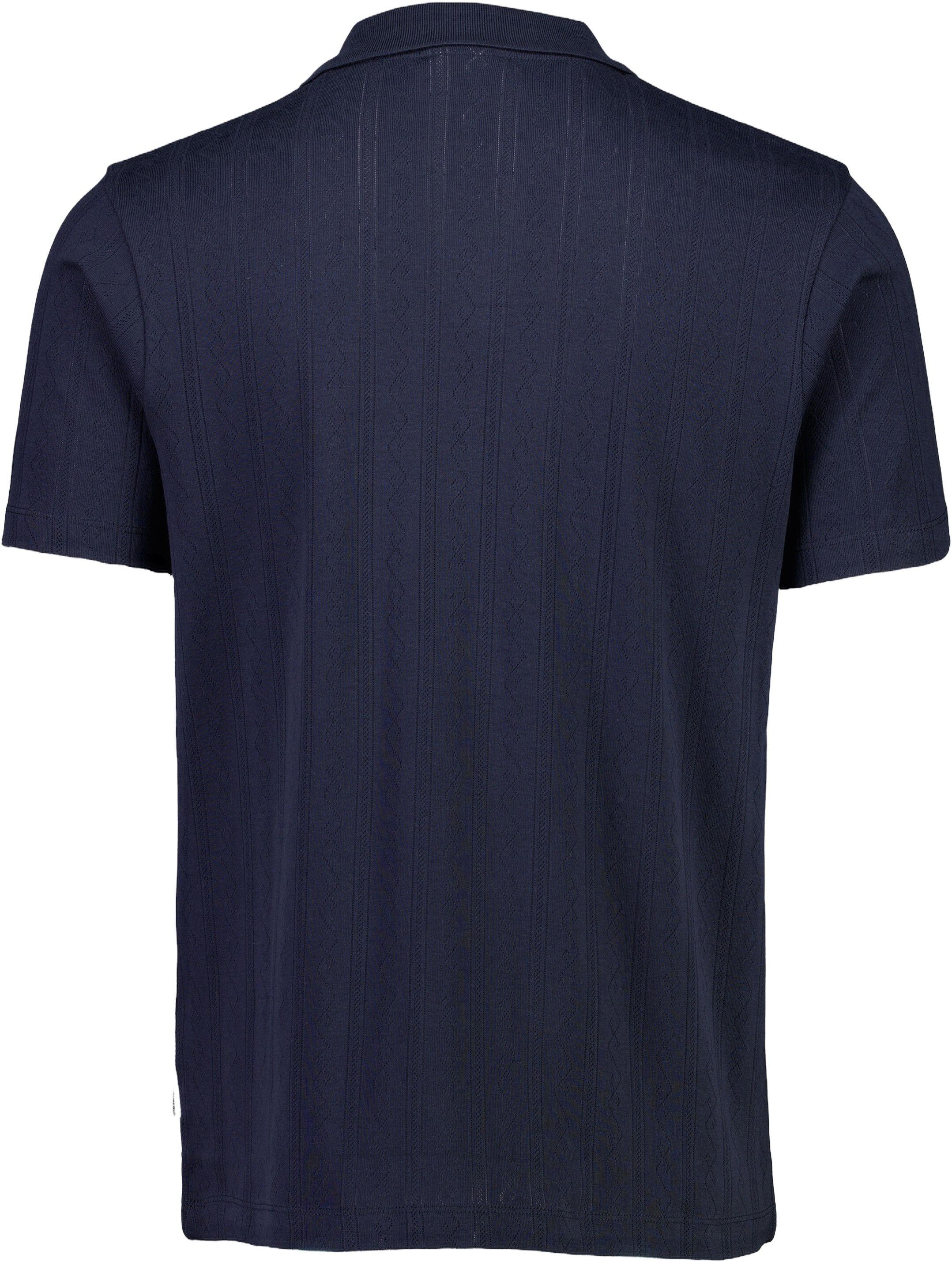 Jacquard v-neck polo S/S