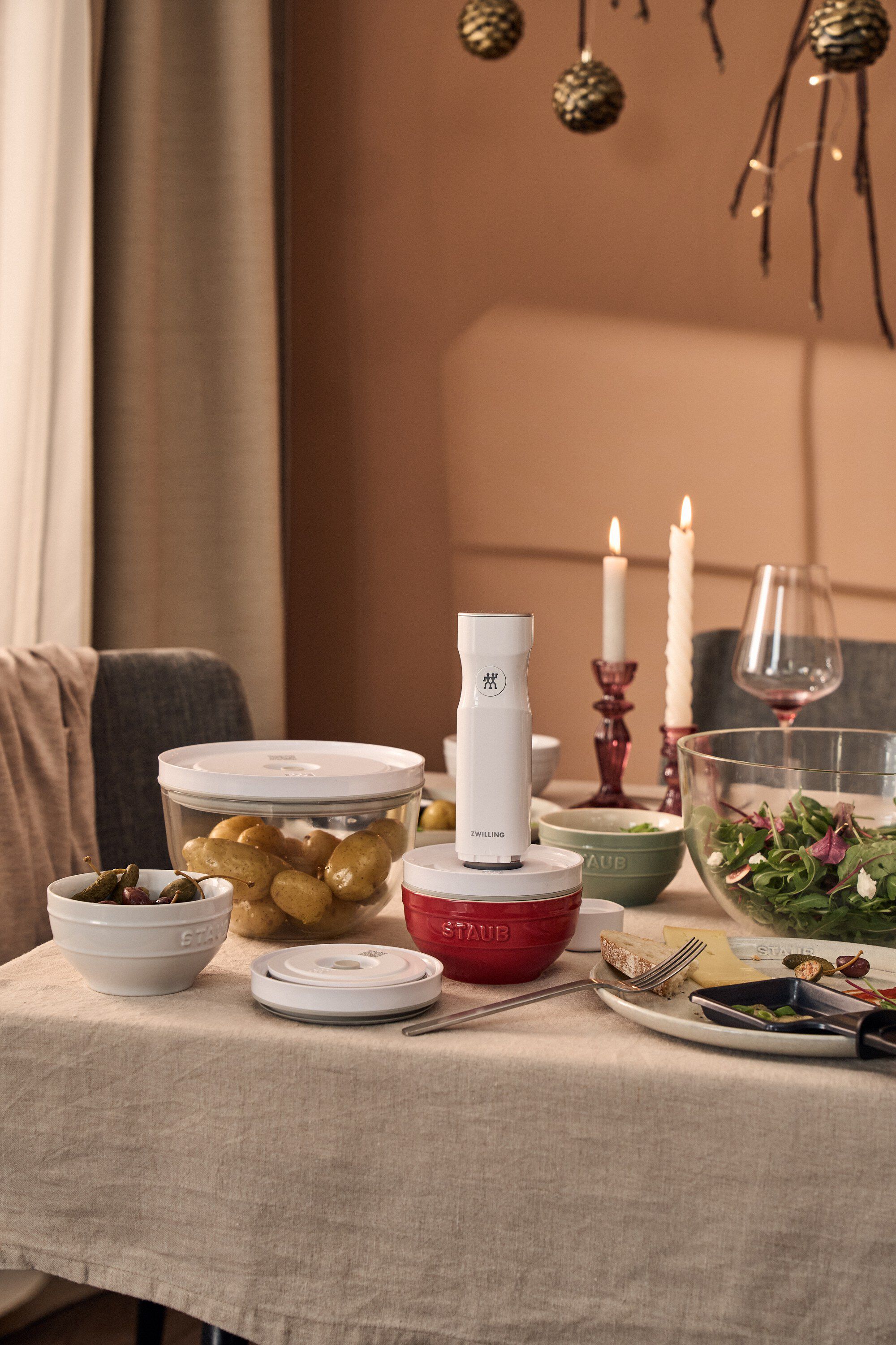 Fresh & Save BOWLS Lock till vakuumsk&aring;l S / 12 cm, Vit