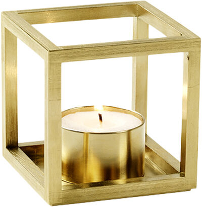 Kubus T, Candle Holder, Gold Plated
