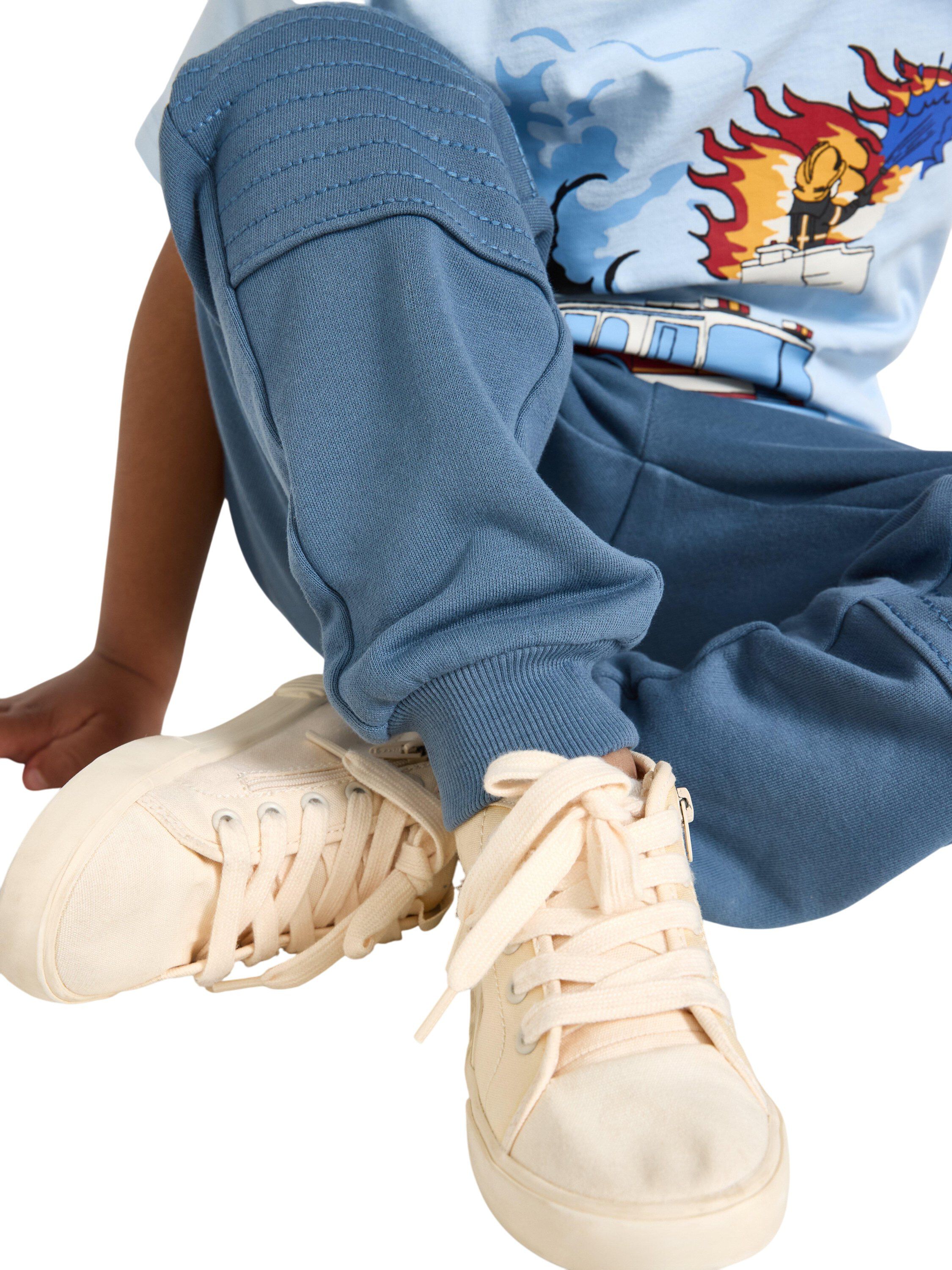 Comfy joggers in cotton with reinfo