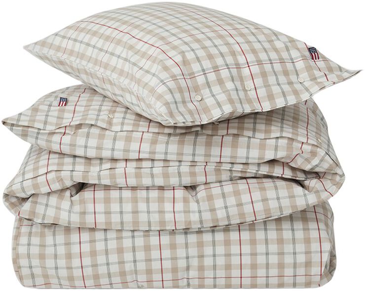 Checked Cotton Poplin Bed Set