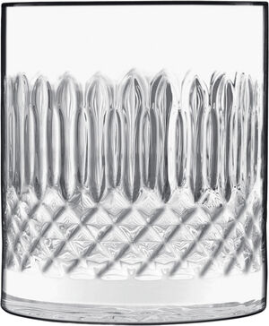 Vannglass/whiskyglass Diamante 38 cl 4 stk. Klar