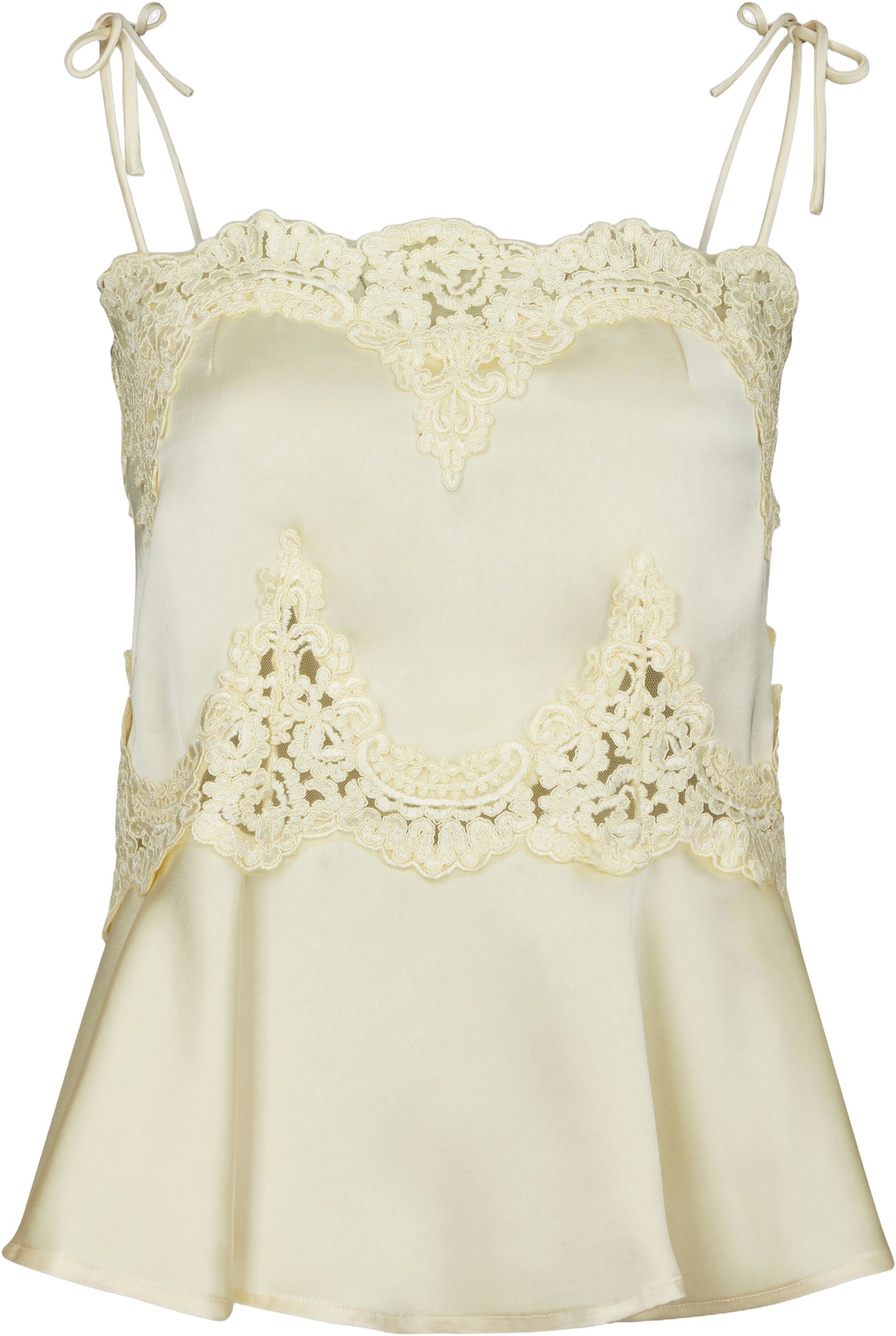 Kaela Heavy Sateen Lace Top