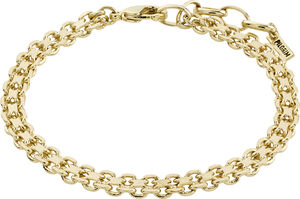 PEACE chain bracelet gold-plated