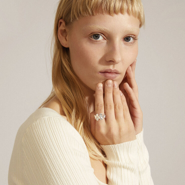 ECHO recycled ring silver-plated