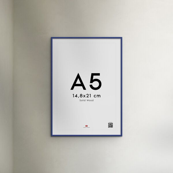 Poster&Frame - Blue wood 30x40cm