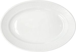 Serveringsfat Plissé 28 x 19 cm Vit