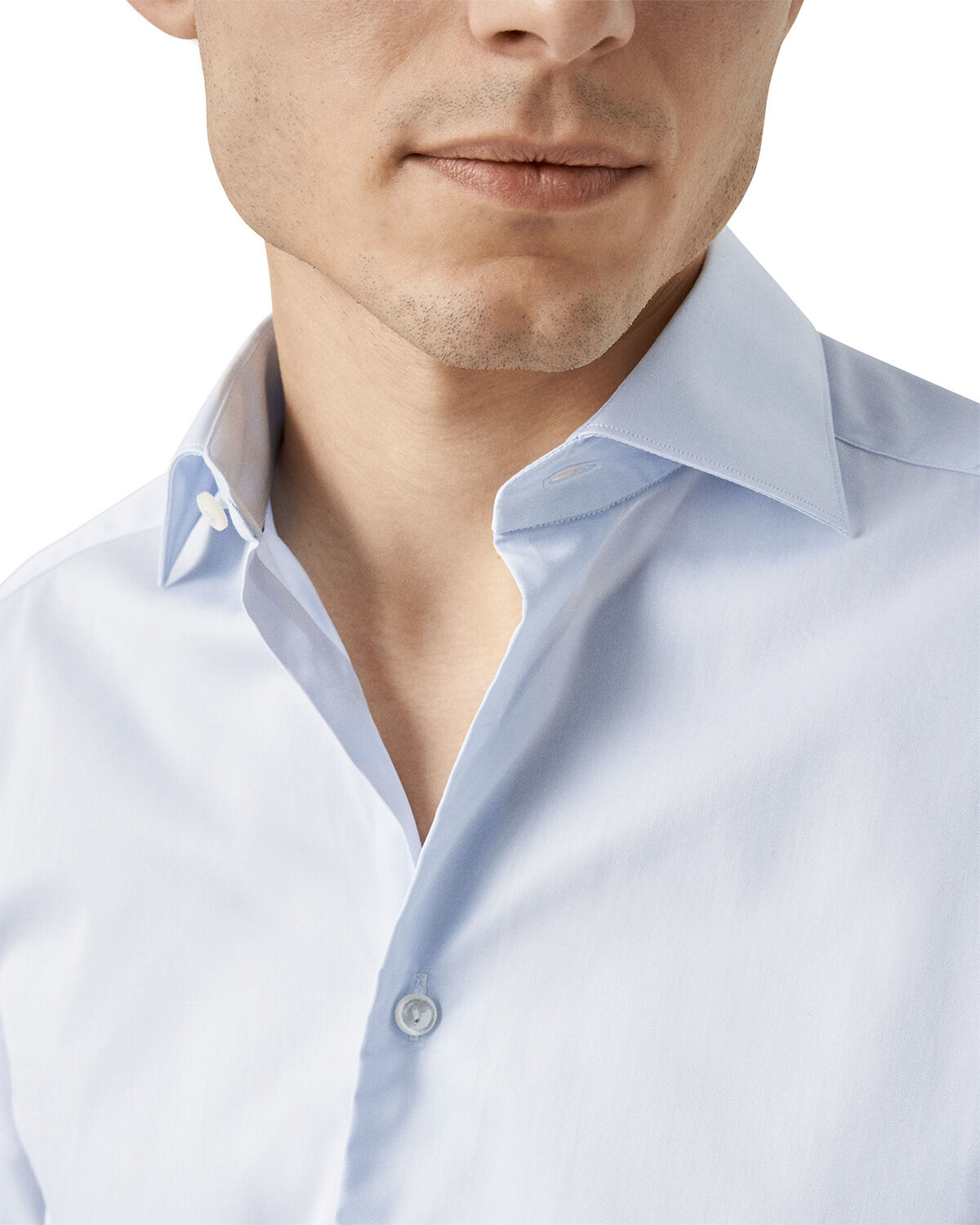 Contemporary Fit White Solid Elevated Twill Shirt