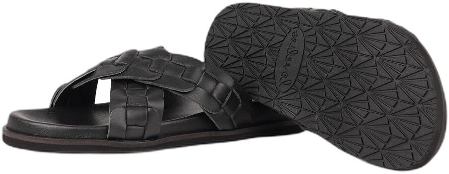 NAPLES - CROSSING STRAPS LEATHER SANDAL