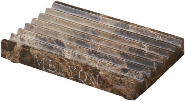 MelyonMarble Dark Emperador Soap Dish