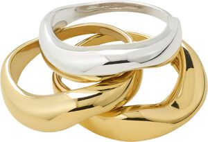 NOVA rings 3-in-1 set, gold-plated