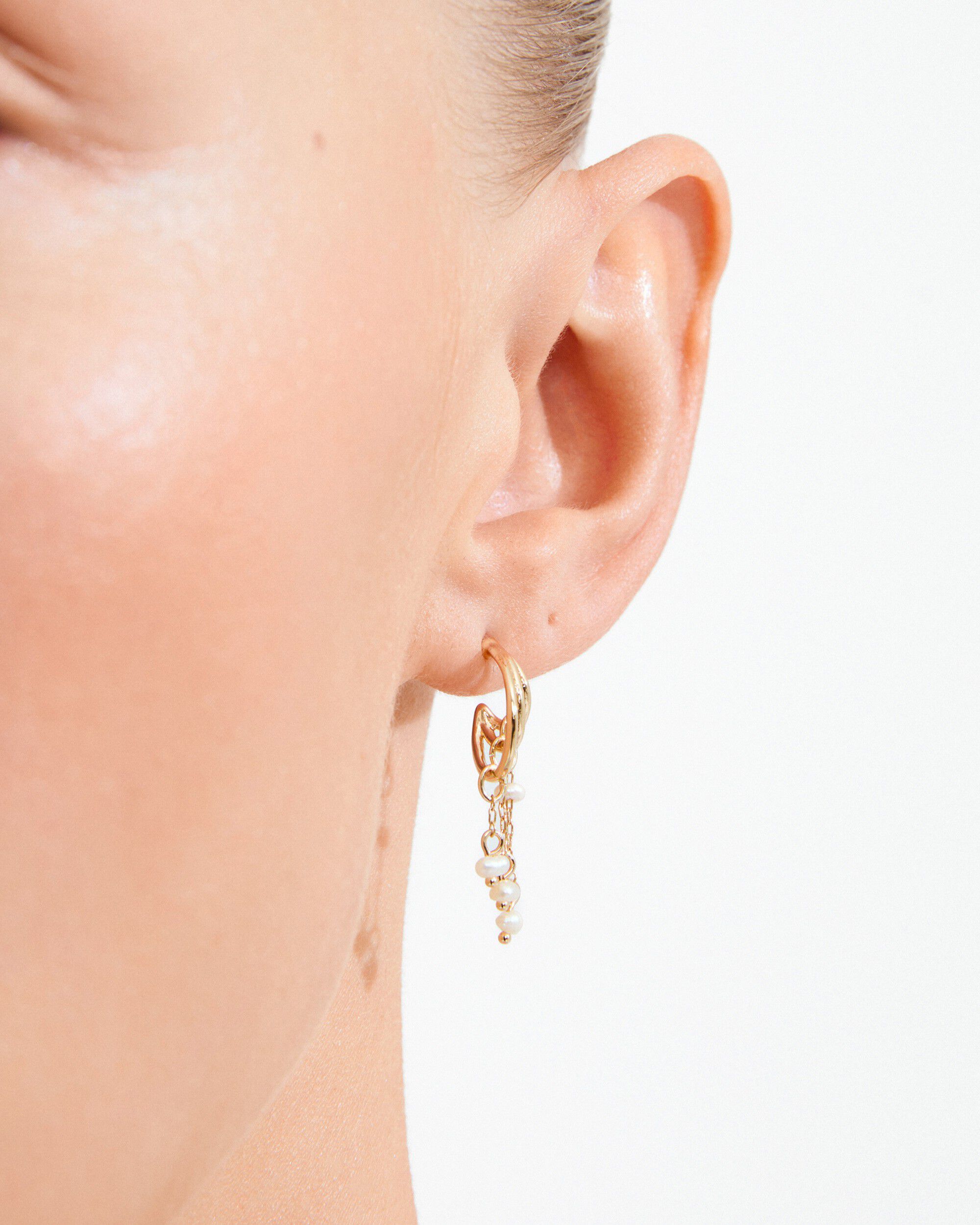 LUNITH earrings gold-plated