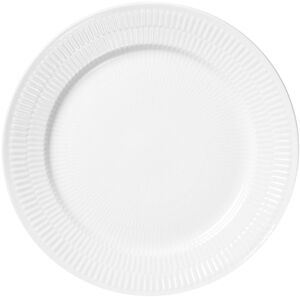 White Fluted 22 cm tallrik