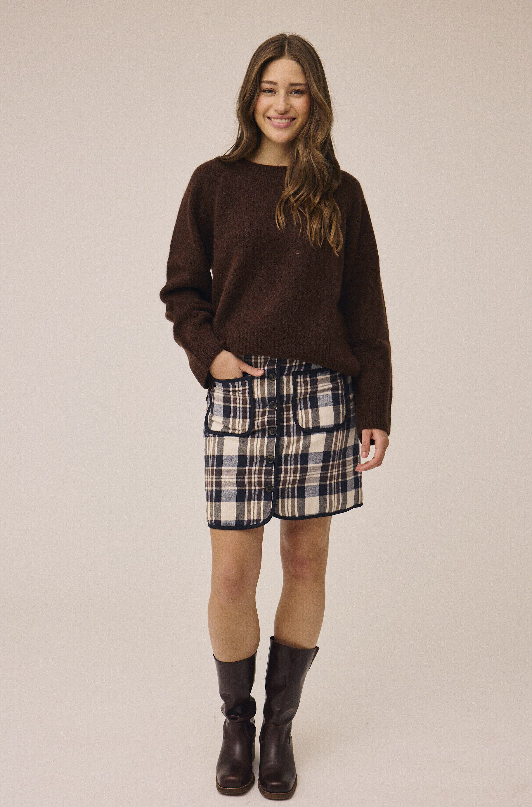 Check 7 skirt GOTS