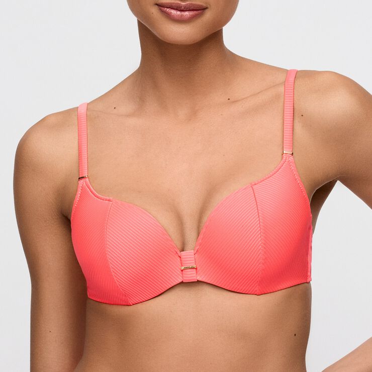 Cassie padded bikini top heartshape